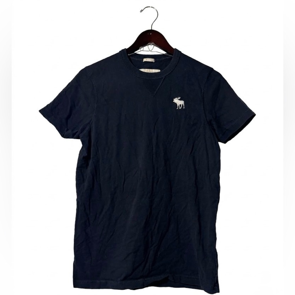 Abercrombie & Fitch Navy Muscle Fit T-Shirt Short Sleeves Men's Size Large Y2K